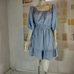 ARULA Light Blue Midi Dress